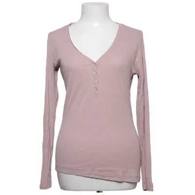 Henley T-shirt (Pink) fra H&M Basic Bomuld, Elastan