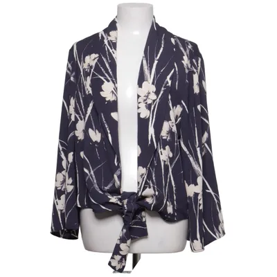 Blouse portefeuille (Bleu, Blanc) de Zara Basic Collection