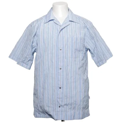 Kurzarmhemd (Blau, Weiß) von NN07 Leinen, Lyocell