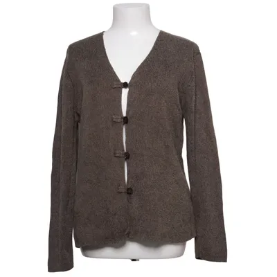 Cardigan (Brown) from Wica Cotton, Linen, Silk, Viscose