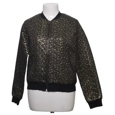 Bomberjack (Zwart, Goud) van Forever 21 Katoen, Metallvezel, Polyamide, Polyester, Viscose