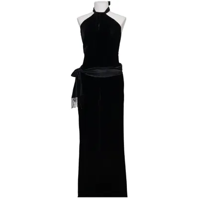 Jumpsuit (Zwart) van Luisa Spagnoli Acetaat, Zijde, Viscose