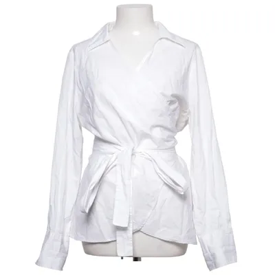 Slå-om bluse (Hvid) fra H&M Modern Classic Bomuld