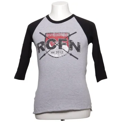 Maillot de baseball (Gris, Noir) de Tultex Coton, Polyester