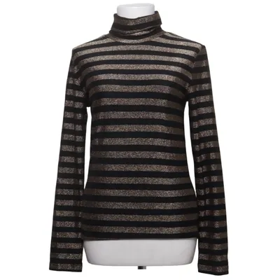 Turtleneck (Black, Gold) from POP England Elastane, Metallic fiber, Polyamide
