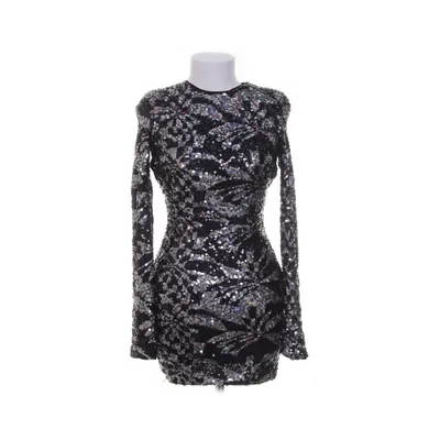 Cocktail dress (Black, Multicolored) from Bershka Elastane, Polyester