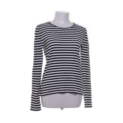 Lange mouwen shirt (Zwart, Wit) van Pieces Katoen, Elastaan