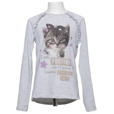Lange mouwen shirt (Grijs, Meerkleurig) van Terranova Katoen, Polyester