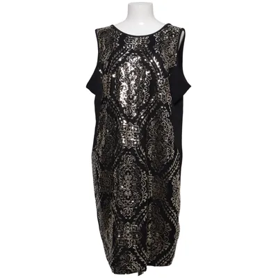 Kjole (Sort, Guld) fra TrulyMine Elastan, Polyester, Viscose