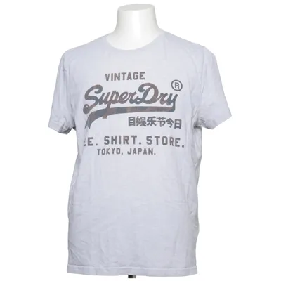 T-shirt (Gray) from Superdry Cotton, Polyester