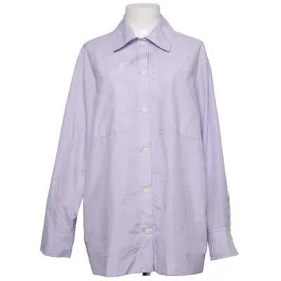 Hemd (Lila, Weiß) von Mango Baumwolle, Leinen, Polyester