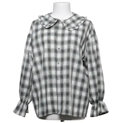 Bluse (Grå, Hvid) fra Moves Elastan, Polyester