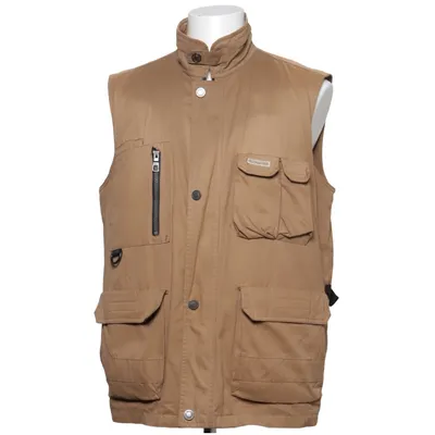 Outer vest (Beige) from Crossfield Cotton, Polyamide, Polyester