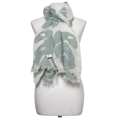 Shawl (Green, White) from Seven East Cotton, Viscose