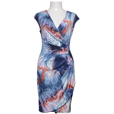 Jurk (Blauw, Meerkleurig) van Lady Lol Paris Elastaan, Polyester