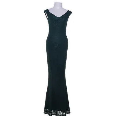 Avondjurk (Groen) van Bubbleroom Polyester, Polyamide, Elastaan