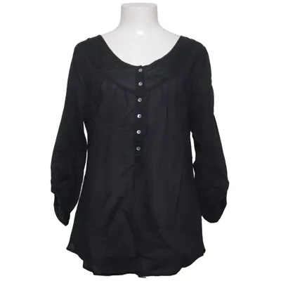 Blouse (Zwart) van Ann Christine Katoen