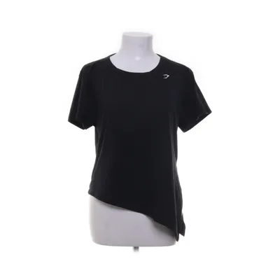 T-shirt (Black cotton shirt featuring a Gymshark logo and tie-up detail) van Gymshark Polyester, Viscose