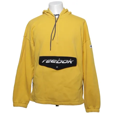 Hoodie (Yellow, Black) from Reebok Classic Cotton, Polyester