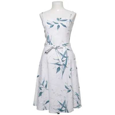 Dress (White, Blue) from Zero Base Cotton, Linen, Viscose