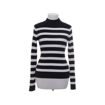 Turtleneck (Sort, Hvid) fra Vanilia Elastan, Polyester, Viscose