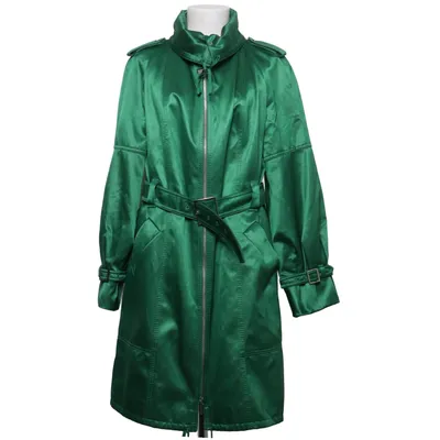 Trenchcoat (Grøn) fra Karen Millen Bomuld, Metallfiber, Polyester, Viscose
