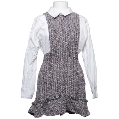 Jurk (Wit, Meerkleurig) van Zara Katoen, Polyester