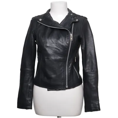Bikerjack (Zwart) van Meotine Leer