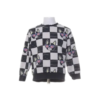 Sweatshirt (Zwart, Wit, Meerkleurig) van Lindex Kids Katoen, Polyester