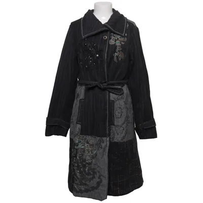 Frakke (Grå, Sort) fra Derhy Akryl, Nylon, Polyester, Viscose, Uld