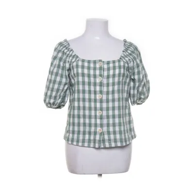 Blus (Grön, Vit) från Madewell Bomull, Linne