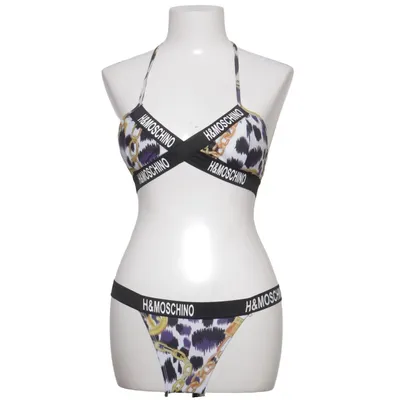 Bikini (Blanc, Noir, Multicolore) de H&M x Moschino Élasthane, Nylon, Polyester