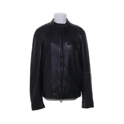 Læderjakke (Sort) fra Massimo Dutti Læder, Polyester