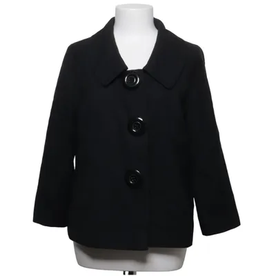 Pea coat (Black) from JSFN Acrylic, Polyester, Wool