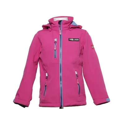 Softshell jacket (Roze, Blauw) van Trollkids Polyester