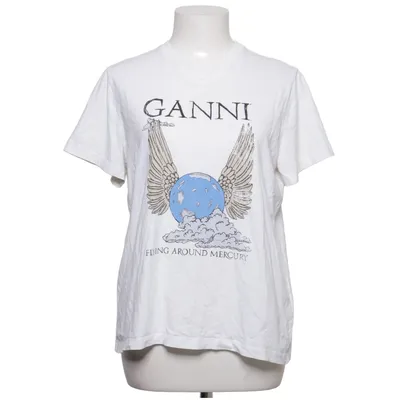 T-shirt (Flying Around Mercury) von Ganni Bio-Baumwolle