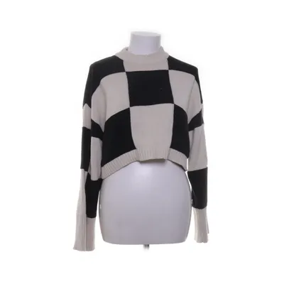 Sweater (Beige, Black) from Monki Cotton, Polyester