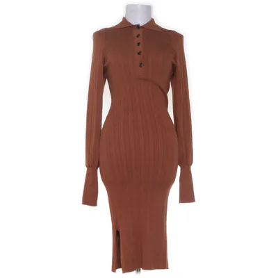 Klänning (Brun) från Second Female Elastan, Polyester, Viskos