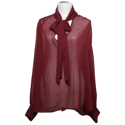Sløjfebluse (Rød) fra H&M Polyester