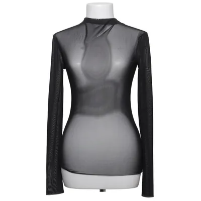 Top (Black) from Zara Elastane, Polyester