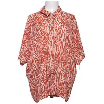 Blouse (Orange, Blanc) de Peacocks Élasthane, Polyester
