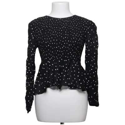 Blouse (Black, White) from Zara