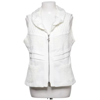 Gilet d'extérieur (Blanc) de Crisca Élasthane, Polyester, Viscose