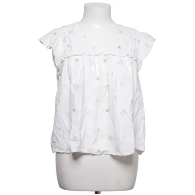 Top (White, Multicolored) from Clockhouse by C&A Cotton, Polyester, Viscose