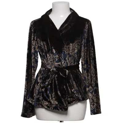 Jacket (Blue, Beige, Multicolored) from By Jolima Elastane, Polyester, Viscose