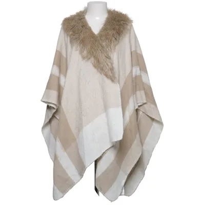 Poncho (Beige, Wit) van Forever New Acryl