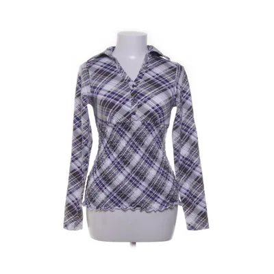 Blouse (Blauw, Grijs, Wit, Meerkleurig) van John Baner Katoen, Elastaan