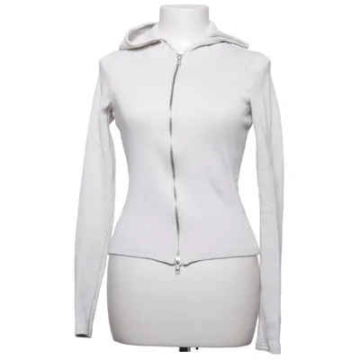 Hoodie (Cut Tight Zip Hoodie) from Weekday Cotton, Elastane