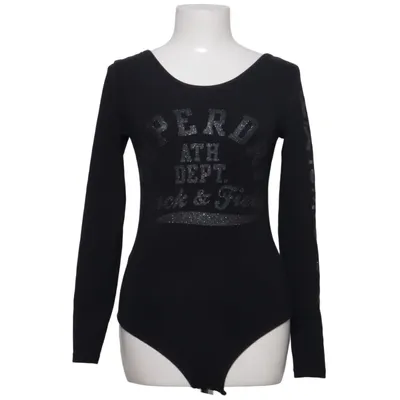 Romper (Zwart) van Superdry Track & Field Katoen, Elastaan