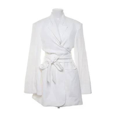 Robe (Blanc) de Angelica Blick x NA-KD Élasthane, Polyester